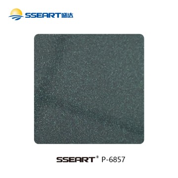 Outdoor High Gloss Deep Green Glitter Powder Coating